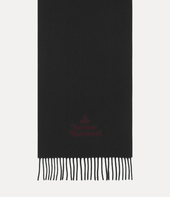 Vivienne Westwood Embroidered Scarf Dark Green | 317945YNT