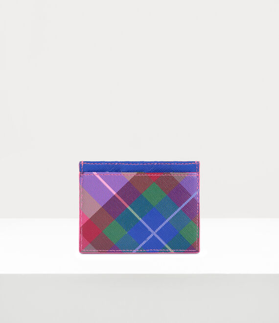 Vivienne Westwood Flat Card Holder Candy Tartan | 653794JMG