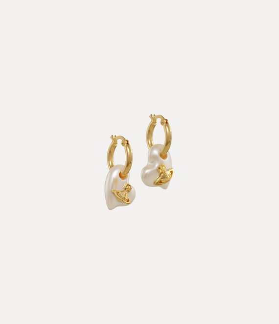 Vivienne Westwood Florentia Earrings Gold / Creamrose Pearl | 162057NLH