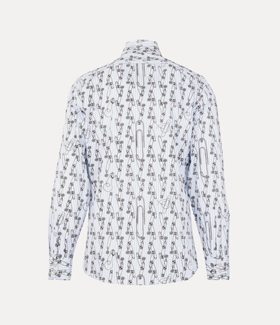 Vivienne Westwood Ghost Shirt Safety Pinstripe | 486523OLF