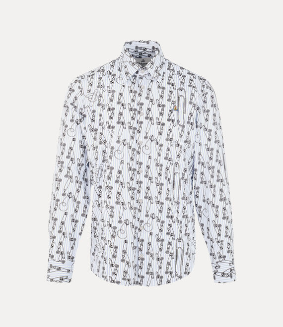 Vivienne Westwood Ghost Shirt Safety Pinstripe | 486523OLF