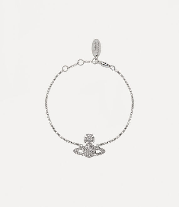 Vivienne Westwood Grace Bas Relief Bracelet Platinum / Crystal Crystal | 615072PLH