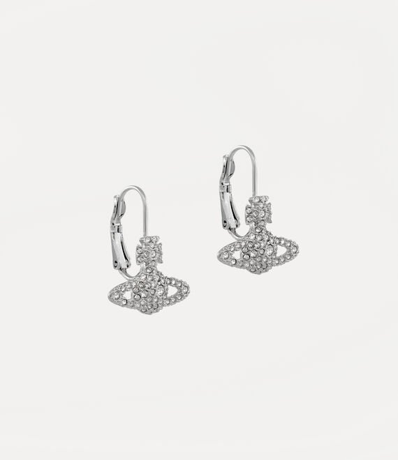 Vivienne Westwood Grace Bas Relief Earrings Platinum / Crystal Crystal | 530947MLK