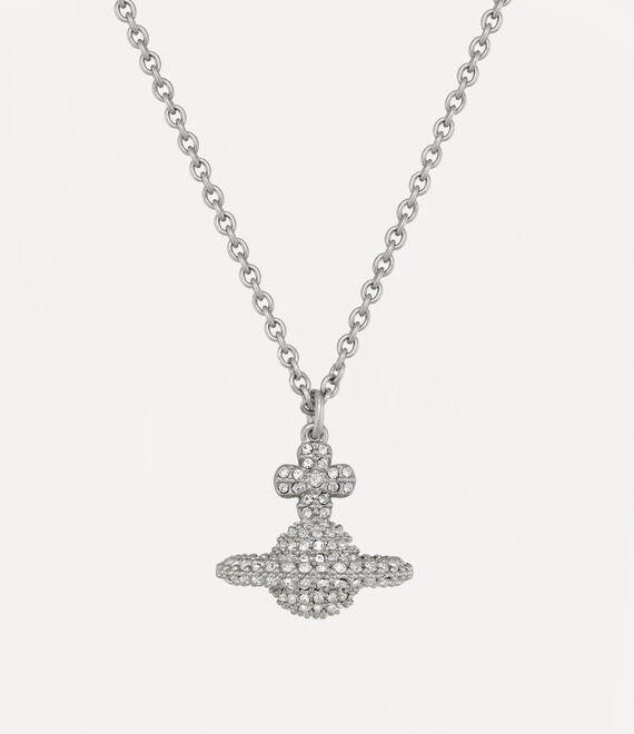 Vivienne Westwood Grace Small Pendant Necklace Platinum / Crystal | 903451DWZ