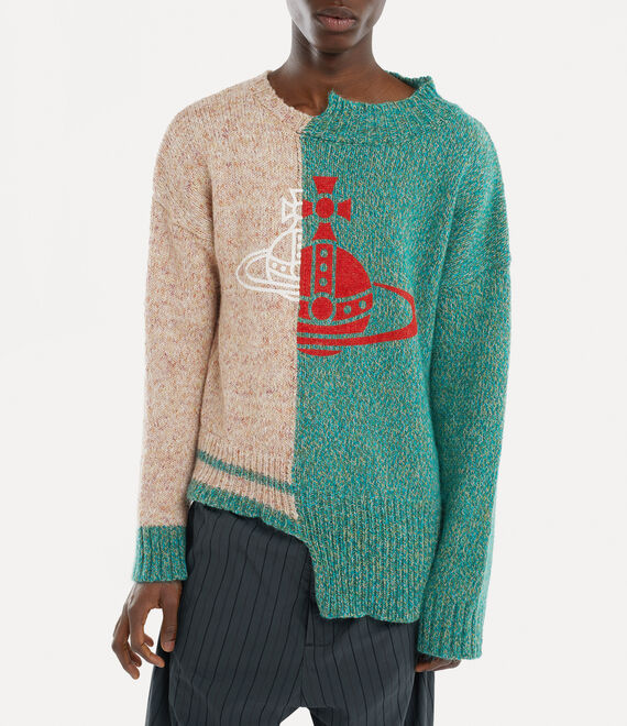 Vivienne Westwood Half & Half Jumper Multi | 193078CMN