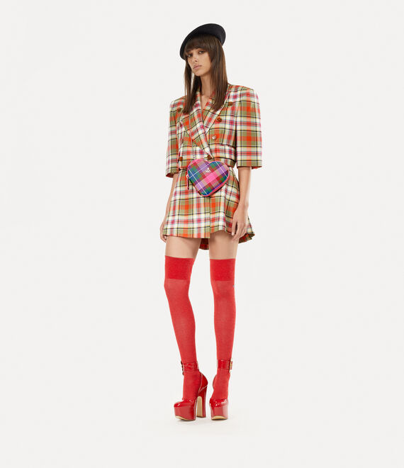 Vivienne Westwood Heart Crossbody Bag Candy Tartan | 981432FOJ