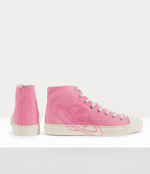 Vivienne Westwood High Top Canvas Plimsoll Sex Pink | 315870TGX