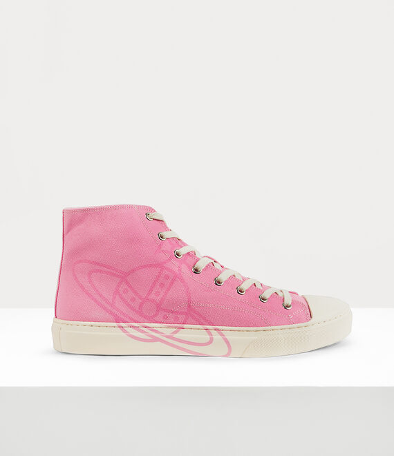 Vivienne Westwood High Top Canvas Plimsoll Sex Pink | 315870TGX