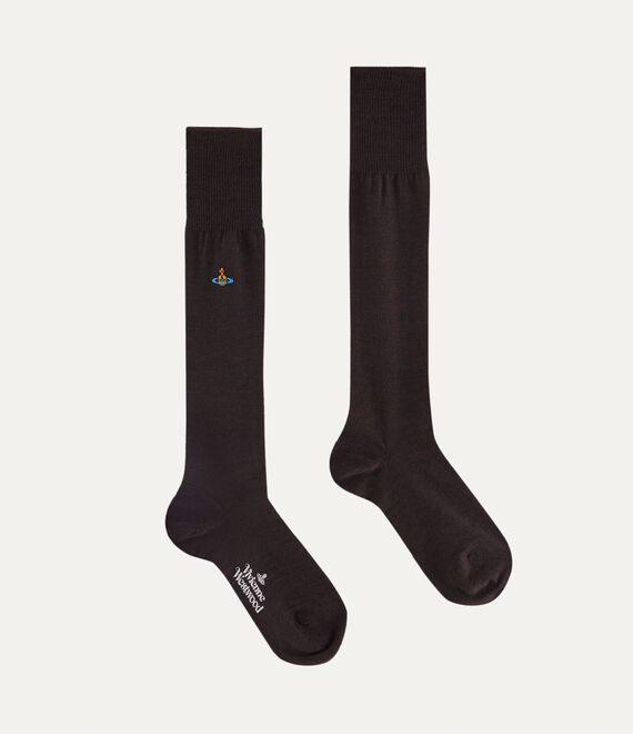 Vivienne Westwood High Uni Colour Sock Anthracite | 961483DUH