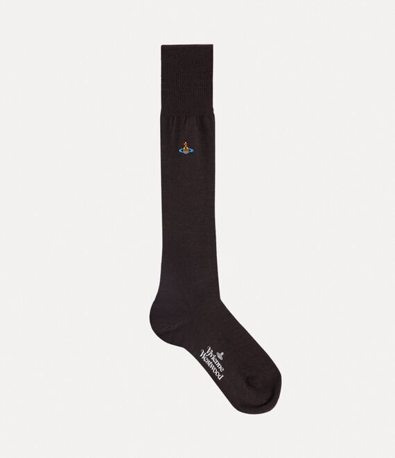 Vivienne Westwood High Uni Colour Sock Anthracite | 961483DUH