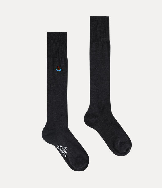 Vivienne Westwood High Uni Colour Sock Anthracite | 412753MLB