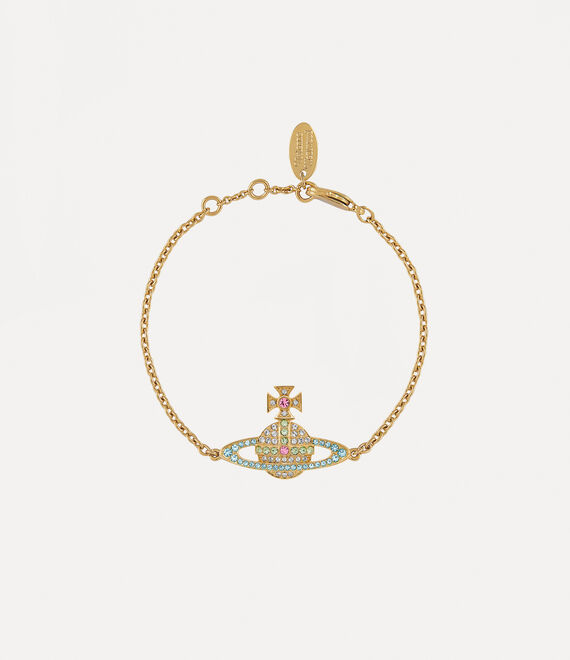 Vivienne Westwood Kika Bracelet Gold/Crystal,Chrysolite,Aquamarine | 102937JQO