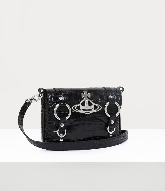 Vivienne Westwood Kim Crossbody Bag Black | 261930THV