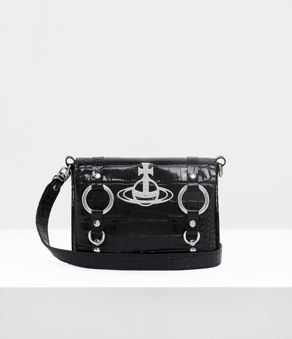 Vivienne Westwood Kim Crossbody Bag Black | 014365KDQ