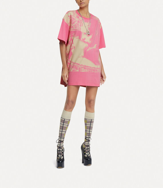 Vivienne Westwood Kiss Oversized T-shirt Pink | 197520FEV