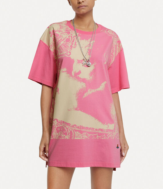 Vivienne Westwood Kiss Oversized T-shirt Pink | 197520FEV