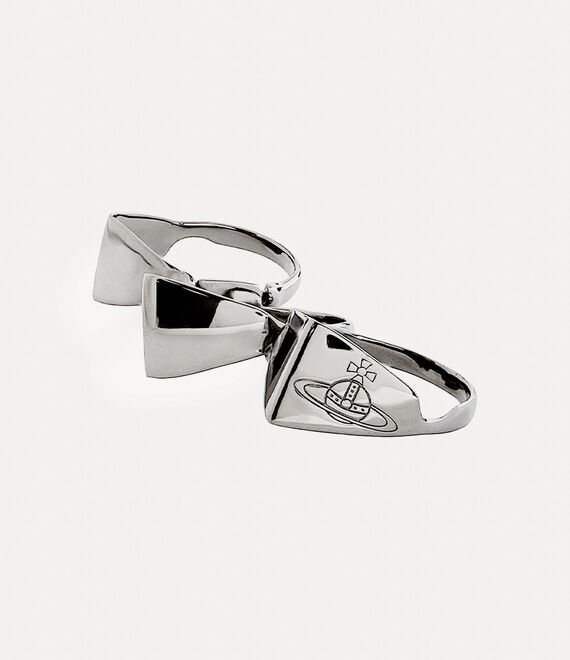 Vivienne Westwood Knuckleduster Ring Platinum | 723084NEL