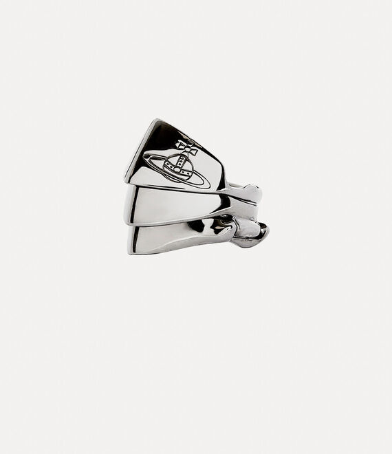 Vivienne Westwood Knuckleduster Ring Platinum | 723084NEL