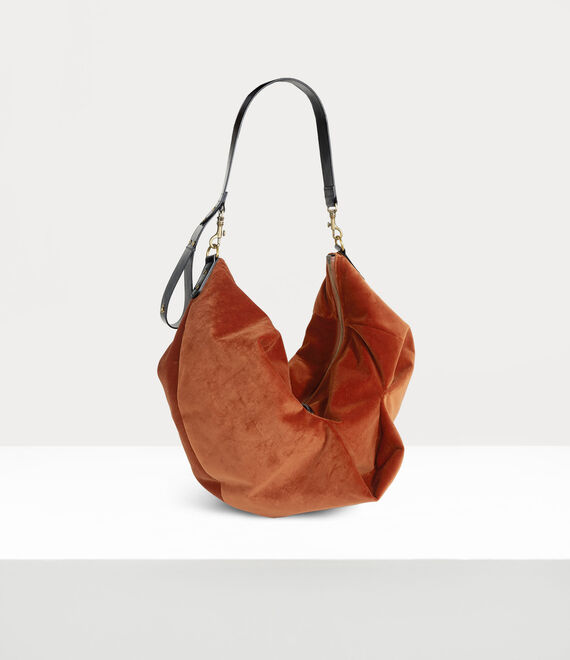 Vivienne Westwood Large Agnes Shoulder Bag Burnt Orange | 105632EZW