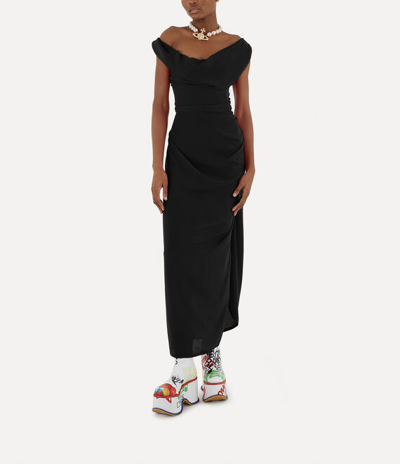 Vivienne Westwood Long Ginnie Pencil Dress Red | 840612POA