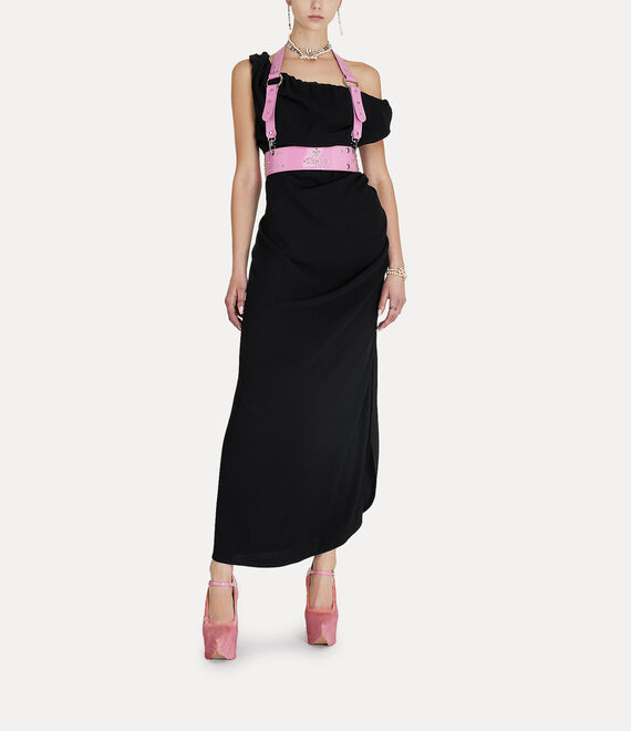 Vivienne Westwood Long Ginnie Pencil Dress Black | 049512FBV