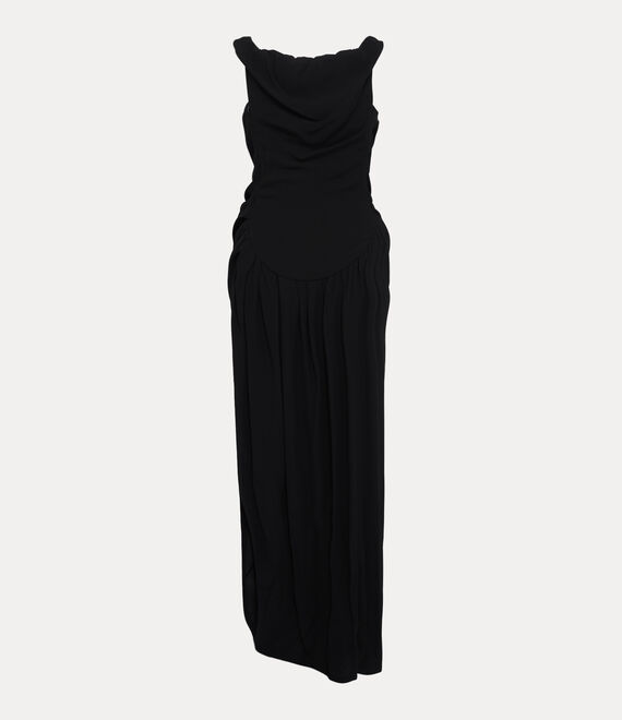 Vivienne Westwood Long Ginnie Pencil Dress Black | 049512FBV