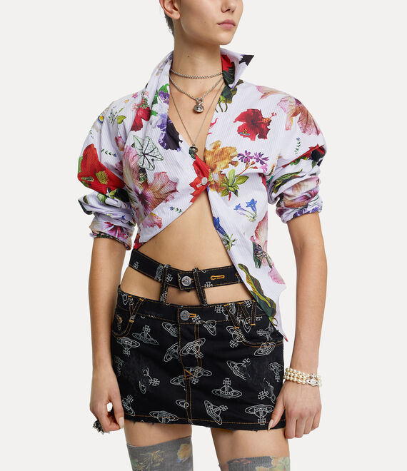 Vivienne Westwood Long Sleeve Natalia Shirt Flower | 258396SMJ