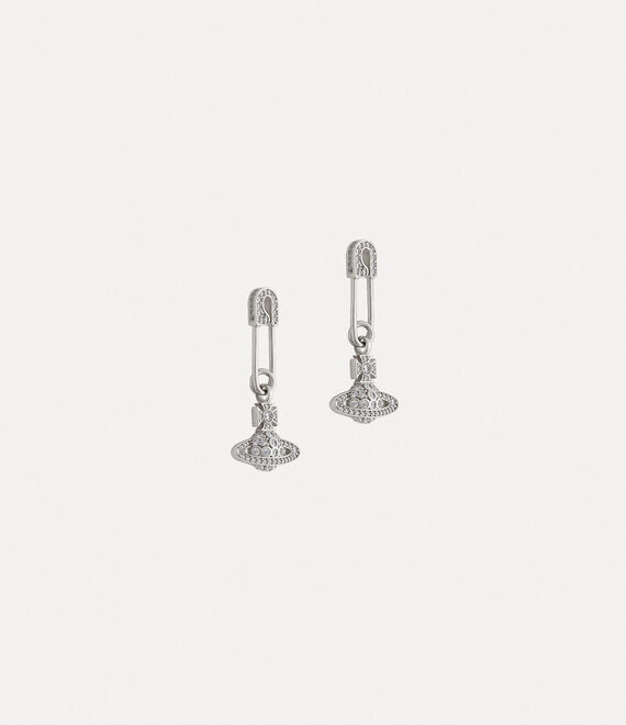 Vivienne Westwood Lucrece Earrings Platinum / White Cz | 067342VLS