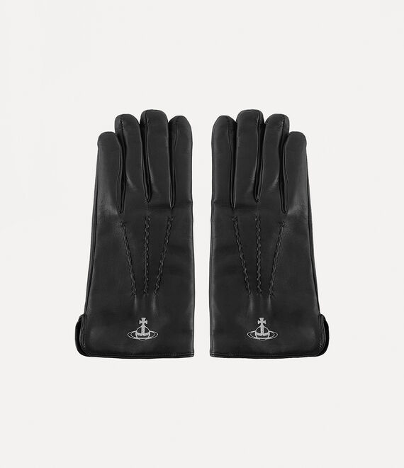 Vivienne Westwood Man Classic Gloves Black - Silver Hw | 682954QWE