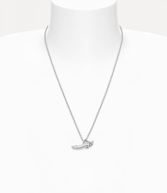 Vivienne Westwood Man. Penis Pendant Necklace Platinum | 436710SQG