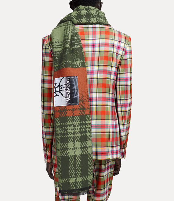 Vivienne Westwood Many Checks Stole Sage | 149538TPM