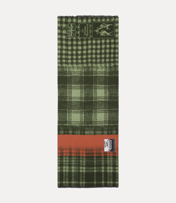 Vivienne Westwood Many Checks Stole Sage | 149538TPM