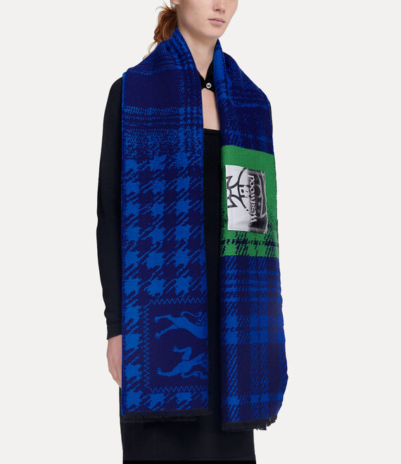 Vivienne Westwood Many Checks Stole Sage | 483675VRU