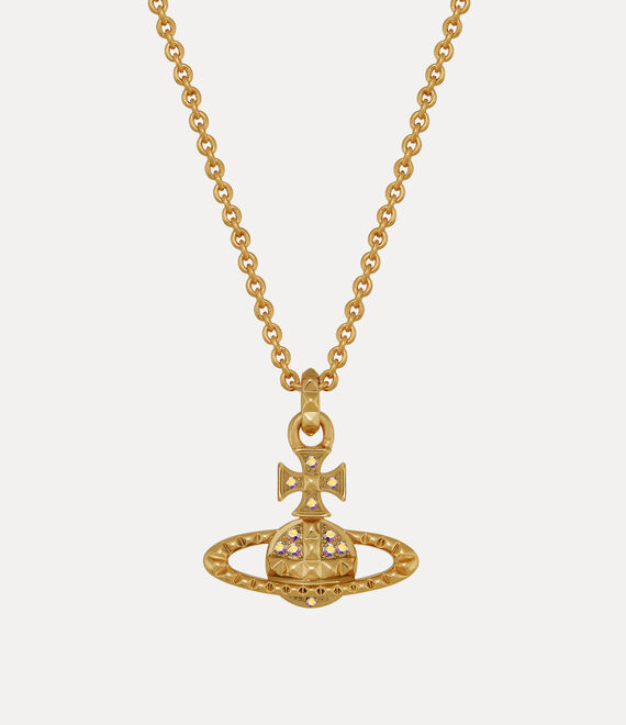 Vivienne Westwood Mayfair Bas Relief Pendant Necklace Gold Crystal Ab | 745289OIS