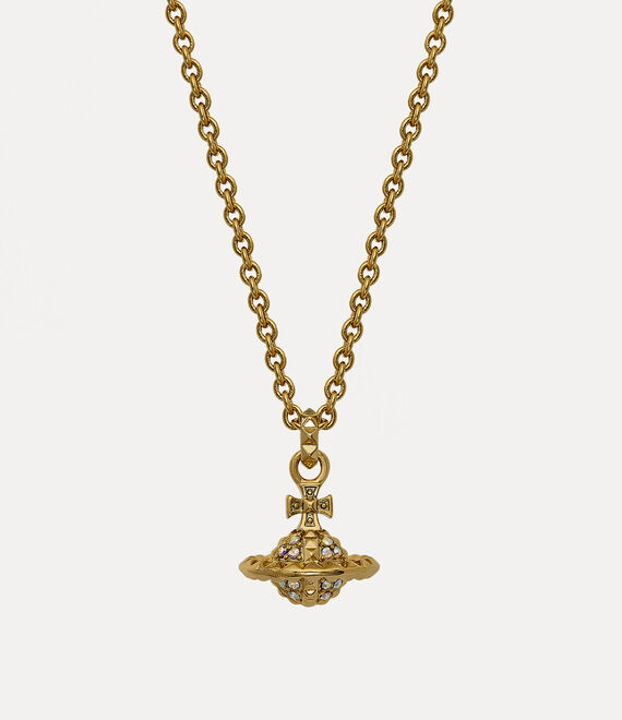 Vivienne Westwood Mayfair Small Orb Pendant Necklace Gold Crystal Ab | 741960GAH