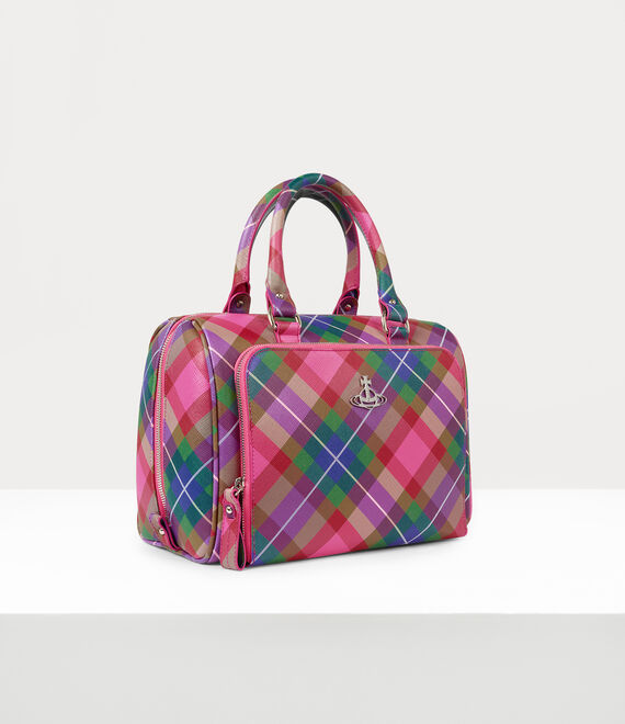 Vivienne Westwood Medium Chelsea Bowling Bag Candy Tartan | 084917LZU