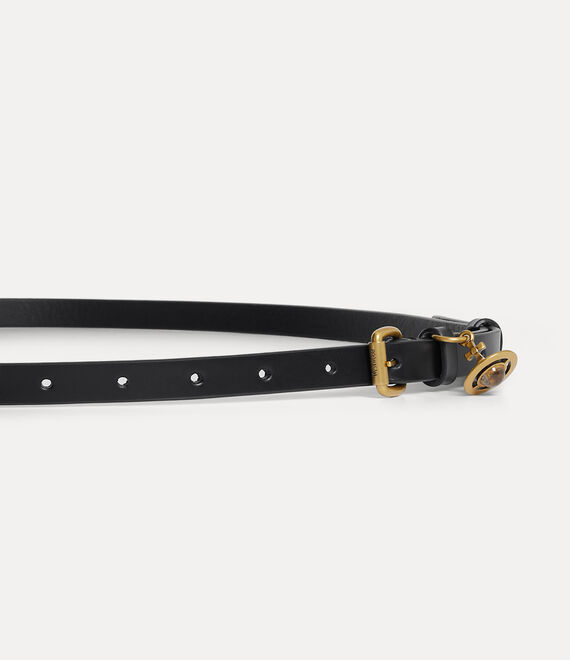 Vivienne Westwood Mini Alex Charm Belt Black | 240817CSD