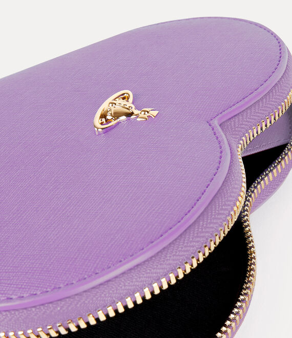 Vivienne Westwood New Heart Crossbody Bag Lilac 3d Orb | 239678HOX