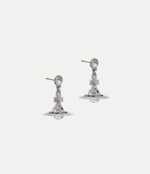 Vivienne Westwood New Petite Orb Earrings Platinum | 326917XKF