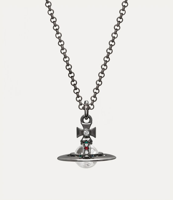 Vivienne Westwood New Tiny Orb Pendant Ruthenium | 831670BKD