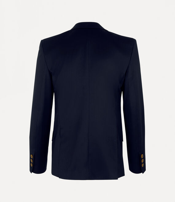 Vivienne Westwood One Button Jacket Navy | 385749MVQ