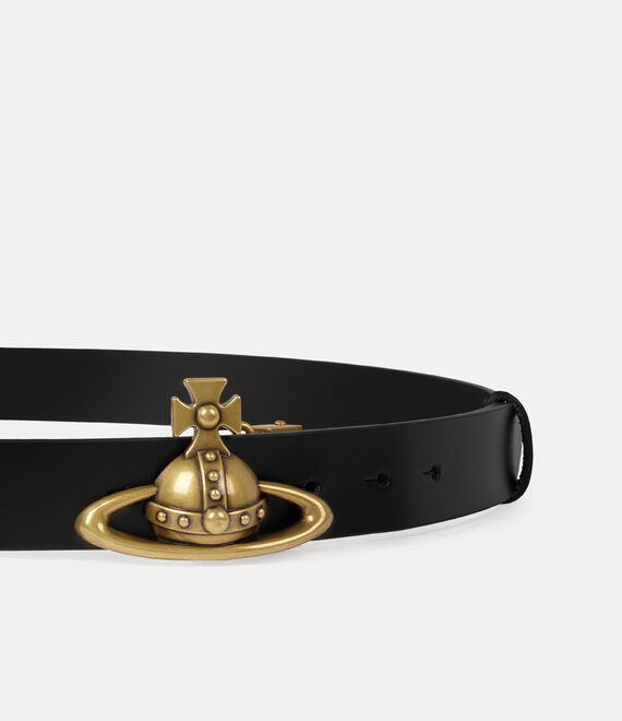 Vivienne Westwood Orb Buckle Belt Black | 286704SAP