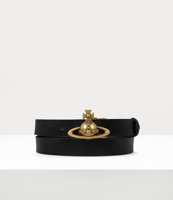 Vivienne Westwood Orb Buckle Belt Black | 286704SAP