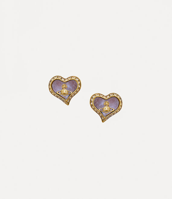 Vivienne Westwood Petra Earrings Gold/Lavender Pearl Tint Mop/Light Colorado Topaz | 476058NDQ