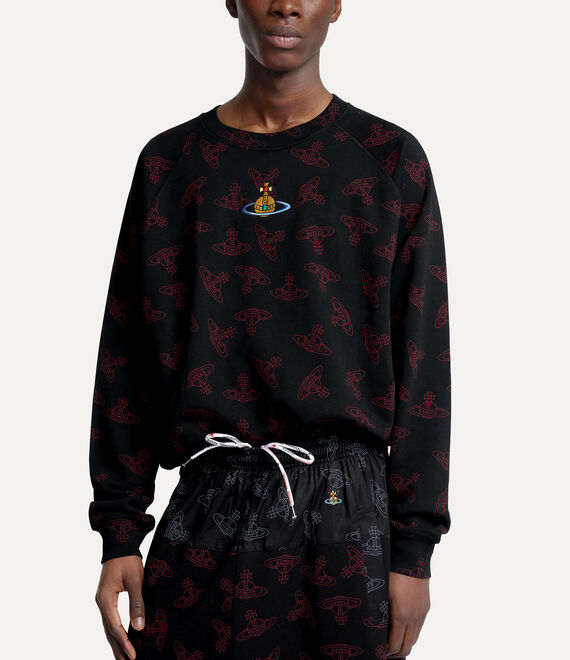 Vivienne Westwood Raglan Sweatshirt Black/Red | 104976USA