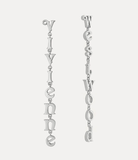 Vivienne Westwood Raimunda Earrings Platinum | 793285MEG