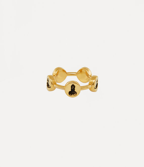 Vivienne Westwood Ramaa Ring Gold / Black Patina | 125308TCN