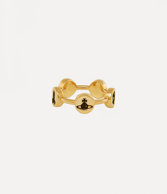 Vivienne Westwood Ramaa Ring Gold / Black Patina | 125468UWS