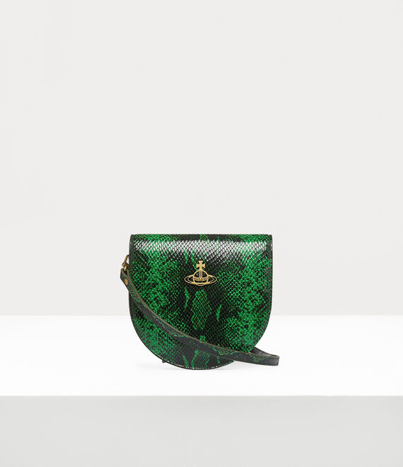 Vivienne Westwood Saddle Crossbody Bag Green | 612539ZUK