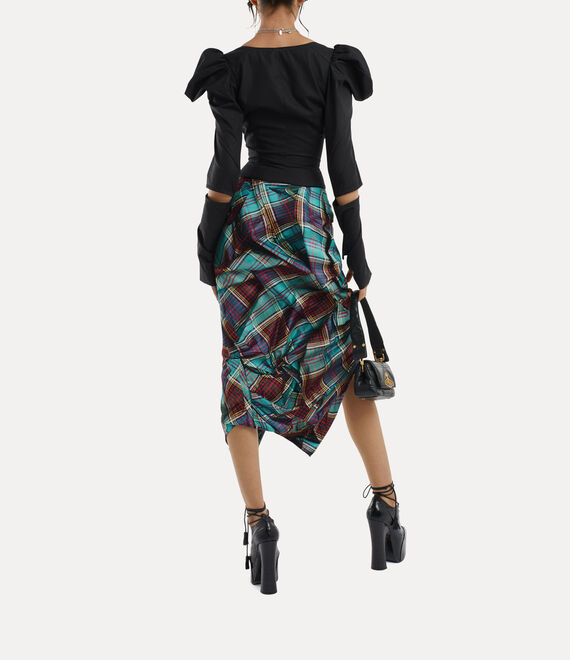 Vivienne Westwood Side Panther Skirt Multi Tartan | 132405KUP